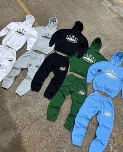 Sudadera con Capucha Gruesa de Estilo Hip-Hop Urbano Americano, Forro Polar, Unisex, Holgada, Ecológica y Moderna para Invierno - Product Image 1