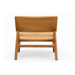Silla de Jardín de Madera de Teca Sólida, Muebles Modernos de Madera para Patio, Terraza, Hotel, Resort, Villa y Balcón - Product Image 5