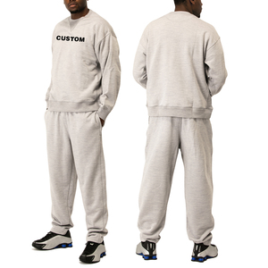 ชุดเสื้อฮู้ดกันหนาวคอกลมสำหรับผู้ชายชุดเสื้อฮู้ดดี้แบบลำลองโลโก้ออกแบบได้ตามต้องการ - Product Image 5