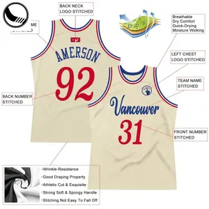 Maillot de hockey sur glace en polyester 100% de qualité supérieure uniforme de pratique d'équipe sportive sur mesure nom de l'équipe OEM - Product Image 6