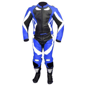 Traje de una pieza de cuero genuino para motocicleta de carreras de alta velocidad hecho a medida al por mayor - Product Image 6