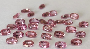 Turmalina Rosa natural facetada ovalada 3x5mm a 4x6mm calidad superior AAA calidad-turmalina Rosa suelta facetada - Product Image 2