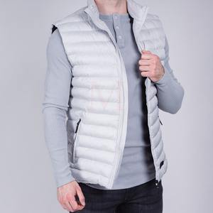 Chaleco acolchado de poliéster de alta calidad para hombre, recién llegado, Top de invierno con cierre de cremallera, decoración de logotipo, transpirable, MOQ bajo a la venta - Product Image 6