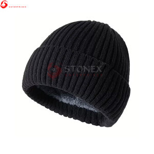 Bonnes affaires : Bonnets pour hommes avec logo personnalisé, couleur unie, chauds, tricotés, pour le sport, la plage et les voyages - Product Image 4