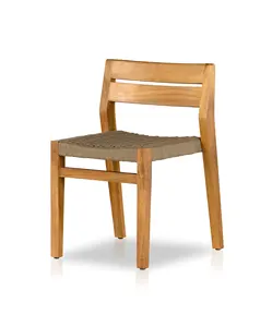 Minimalist Modern Outdoor <b>Teak</b> Wood Durable Stacker Dining <b>Chair</b> Outdoor Hotels Parks Farmhouses Courtyards Apartments Villas - Product Image 1