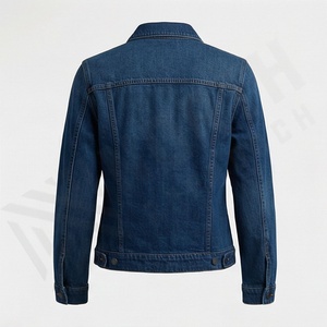 Vestes en jean pour femmes OEM, vêtements en jean décontractés, manteau oversize d'hiver, coton, séchage rapide, respirant, écologique, couleur personnalisée - Product Image 2