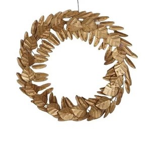 Leaf Design Iron Metal Wall Hanging <b>Wreath</b> <b>for</b> <b>Christmas</b> and New Year Hanging Wall Decoration and Gift <b>for</b> Parties - Product Image 5
