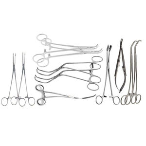 Alta calidad 62-PC Juego de cirugía vascular mayor Instrumentos manuales de plástico de titanio Marca CE Manual de germanio de acero inoxidable - Product Image 5