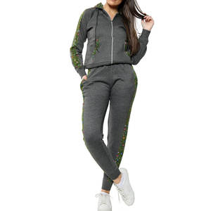 2024 Top grossiste personnalisé Premium femmes 100% coton survêtement grande taille à capuche ensemble hiver respirant conception - Product Image 4