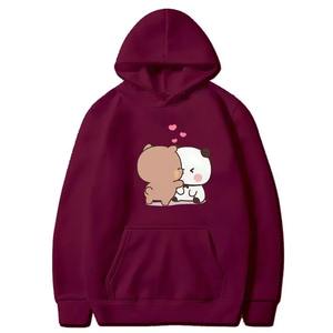 Sudadera con capucha unisex con estampado de té de burbujas, sudadera femenina Kawaii con mangas largas sueltas, ropa de invierno de moda Harajuku - Product Image 4
