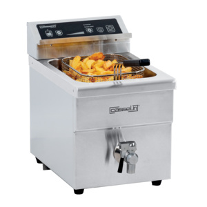 Friteuse électrique à induction de 8 litres avec drain pour usage domestique et commercial - Product Image 1