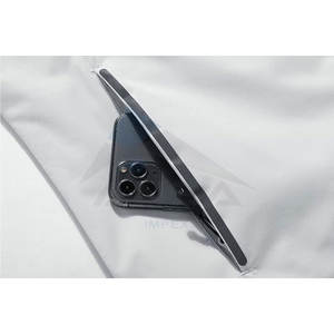 Women Lightweight Rain Jacket Waterproof Softshell <b>Windbreaker</b> with Hood <b>for</b> Hiking <b>Camping</b> and Travel Light Grey - Product Image 5