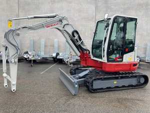 Mini-excavatrice sur chenilles Takeuchi TB225 de 3,5 tonnes, occasion neuve, avec pompe KYB, moteur Bosch Rexroth, moment de charge élevé - Product Image 5