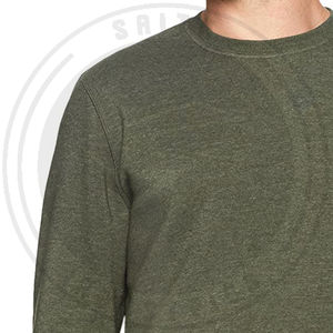 เสื้อสเวตเชิ้ตโอเวอร์ไซส์สำหรับฤดูหนาว ผู้ชาย ผ้าฝ้าย/โพลีเอสเตอร์ สีพื้น ทรงหลวม คอวี ปักโลโก้ได้ ขายดีมาก - Product Image 5