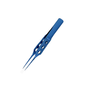 Pince de fixation de suture de qualité chirurgicale mâchoires lisses recouvertes de titane bleu droit de 10 mm de long pour 8 0 à 11 0 pinces de sutures - Product Image 4