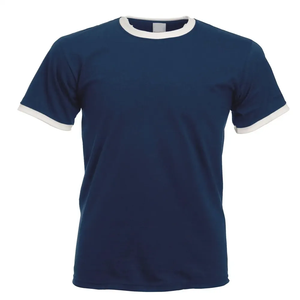 T-shirts Ringer Unisexe en Coton Tricoté de Haute Qualité 100% Coton, Coupe Classique Vintage, Fournisseur du Pakistan - Product Image 6