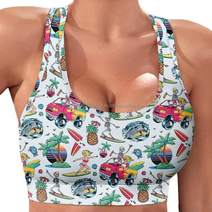 Sujetador deportivo transpirable ropa activa de talla grande Sujetador deportivo elástico de cuatro vías para mujer frente ligero para baile de gimnasio - Product Image 1