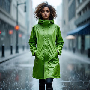 100% Nylon Spandex coupe-vent veste de pluie femmes randonnée imperméable à séchage rapide veste imperméable dames - Product Image 5