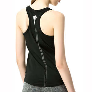 Camiseta de gimnasio personalizada OEM para mujer, camiseta sin mangas deportiva para mujer, camisetas transpirables de algodón/fibra de bambú para mujer y Niña - Product Image 4