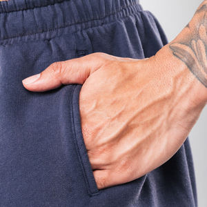 กางเกงยีนส์ขาสั้นมีกระเป๋าหลายกระเป๋าสำหรับผู้ชายกางเกงขาสั้นคาร์โก้6กระเป๋าแบบลำลองสำหรับฤดูร้อน - Product Image 5