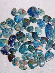 Cabujón de piedras preciosas Shattukite de grado AAA, piedra Shattuckite de ágata verde Natural de alta calidad para joyería hecha a mano, piedras preciosas sueltas - Product Image 5