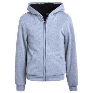 Sweat-shirt à capuche zippé intégral pour homme, en maille imperméable de haute qualité, couleur unie, mélange coton-polyester, fabriqué au Bangladesh - Product Image 4