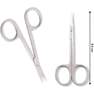 Ciseaux à cuticules à pointe fine pour le soin des ongles, manucure, design incurvé, fournisseur professionnel de produits de beauté en gros OEM - Product Image 3