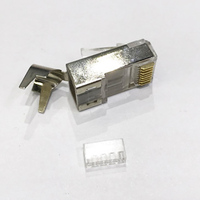 Connecteur RJ45 CAT.7 SFTP blindé, prise modulaire 8P8C, connecteur réseau Ethernet pour câble d'installation Cat.7, 100 pièces/boîte