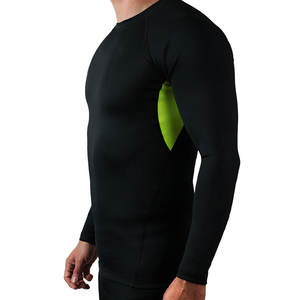 Por encargo de los hombres Rash Guard Nuevo estilo de moda Slim Fit Long Gym Training Wear Tamaño adulto Patrón liso para MMA - Product Image 2