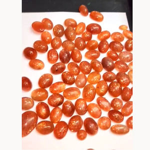 Haute qualité 440 pièces pierre de soleil naturelle 12mm-30mm ovale poire Marquise Cabochon 1860 Ct Lot pierres Orange en vrac Top Iroc ventes - Product Image 3