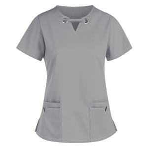 Vêtements médicaux unisexes OEM en gros, respirants, en tissu de rayonne doux, de haute qualité, style personnalisé, logo, anti-boulochage, séchage rapide - Product Image 5