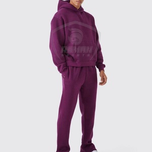 Conjunto Deportivo Personalizado de Alta Calidad, Sudadera con Capucha y Pantalones de Felpa Francesa de Algodón, Conjunto Deportivo Informal para Hombre, Sudadera con Capucha Lisa de RSW - Product Image 1