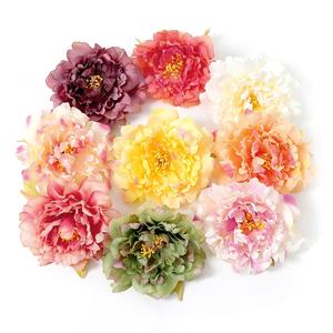 Luckygoods HT253349 Fleur de pivoine artificielle de style ancien faite à la main, fleurs artificielles pour la décoration de mariage, Noël et Nouvel An - Product Image 4