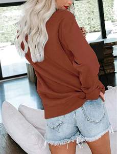 Surdimensionné femmes sweat Streetwear coupe ample pull à capuche à manches longues polaire haut chaud pour tenue quotidienne décontractée - Product Image 6