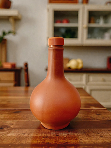 Indian Handmade Clay <b>Water</b> Storage Surahi <b>Bottle</b> 1000ml Eco-Friendly Boiling <b>Water</b> Applicable Lid Anti-Corrosion Modern Design - Product Image 6