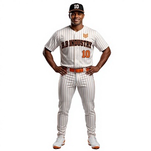 ชุดเบสบอล Elite Pro Pinstripe พรีเมียม ผ้าระบายอากาศและซับเหงื่อได้ดี พร้อมปักลายตามสั่ง - Product Image 6