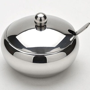 Casserole plaquée argent au design luxueux Finition brillante Casserole isolée Serveur de plats chauds Pot en acier inoxydable - Product Image 5