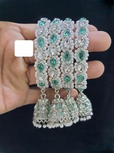 Premium Quality Multicolor Handcrafted Stone <b>Bangles</b> for Women Perfect Fashion Jewelry for Weddings & Celebrations - Product Image 6