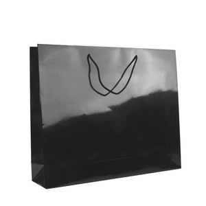 Túi Giấy Tráng Hai Lớp Cao Cấp Chất Lượng Cao Sản Xuất Tại Ý 54*13*45 Màu Đen Dành Cho Người Mua Sắm Quần Áo Cửa Hàng Bán Lẻ Bao Bì Quà Tặng - Product Image 1