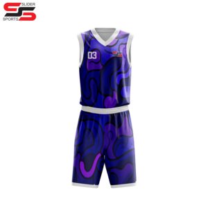 Customized Double Sided Mesh Basketball Jersey Suit Sublimation <b>Print</b> Reversible Basketball Uniforms - Product Image 6