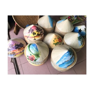 Sombrero de hoja de palma cónico Non La vietnamita genuino Halloween fiesta de verano boda accesorios de moda Festival de recuerdo - Product Image 4