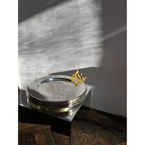 Plateau de service Dernière conception Hôtel et cuisine Forme ronde Plateau de service alimentaire Superbe qualité Taille personnalisée à bon prix en vente - Product Image 5