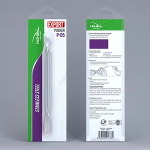 OMI P-05 professionnel Nail Art manucure pédicure ensemble de qualité supérieure en acier inoxydable cuticule poussoir outil de qualité supérieure - Product Image 1