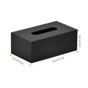 Boîte à mouchoirs ovale en acier inoxydable antique, porte-serviettes en métal décoratif pour la maison, l'hôtel, la salle de bain et le comptoir de bureau - Product Image 6