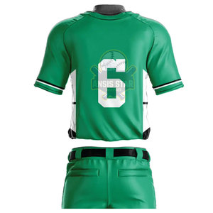 Ensemble de maillots de baseball à la mode pour hommes, vêtements de sport d'extérieur personnalisables, uniforme respirant grande taille à bas prix - Product Image 6