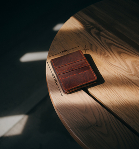 Custom Logo Unisex Eco-Friendly Fashion <b>Wallet</b> High Quality Genuine Leather Slim Bifold Open <b>Fold</b> Closure Short Length for Cash - Product Image 6