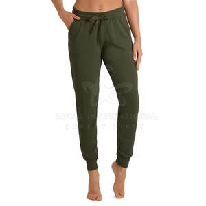 Pantalon d'hiver professionnel de haute qualité pour femmes 100% coton séchage rapide respirant fermeture à cordon de serrage - Product Image 1