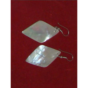 Pendientes de Concha de Nácar con Acero Inoxidable, Joyería de Concha Marina, Pendientes de Concha Blanca para Mujer - Product Image 3
