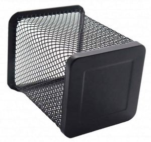 Desktop Wire Metal Mesh Black <b>Square</b> Cup <b>Bin</b> Pen Organizer Office Desk Pencil Holder - Product Image 3
