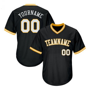 Custom Baseball Jersey Design Men Sublimated Mesh Double Knitted Blank Baseball Pullover Jerseys - Product Image 2